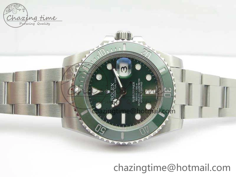 Submariner 116610 LV Green Ceramic GMF 1:1 Best Edition 904L SS Case And Bracelet SA3135