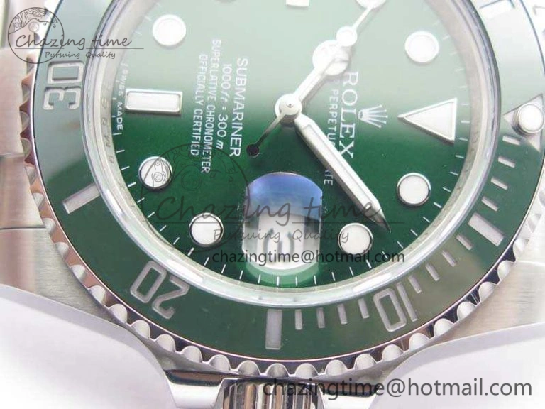 Submariner 116610 LV Green Ceramic GMF 1:1 Best Edition 904L SS Case And Bracelet SA3135