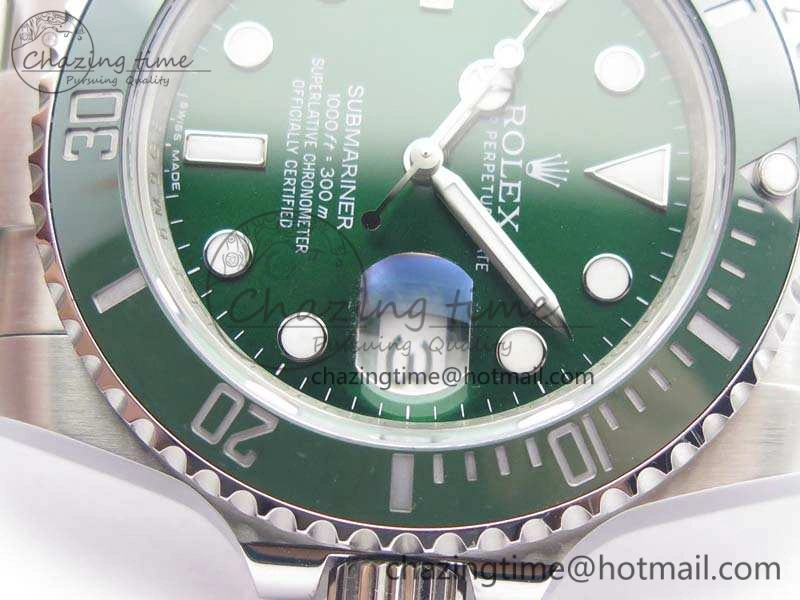 Submariner 116610 LV Green Ceramic GMF 1:1 Best Edition 904L SS Case And Bracelet SA3135