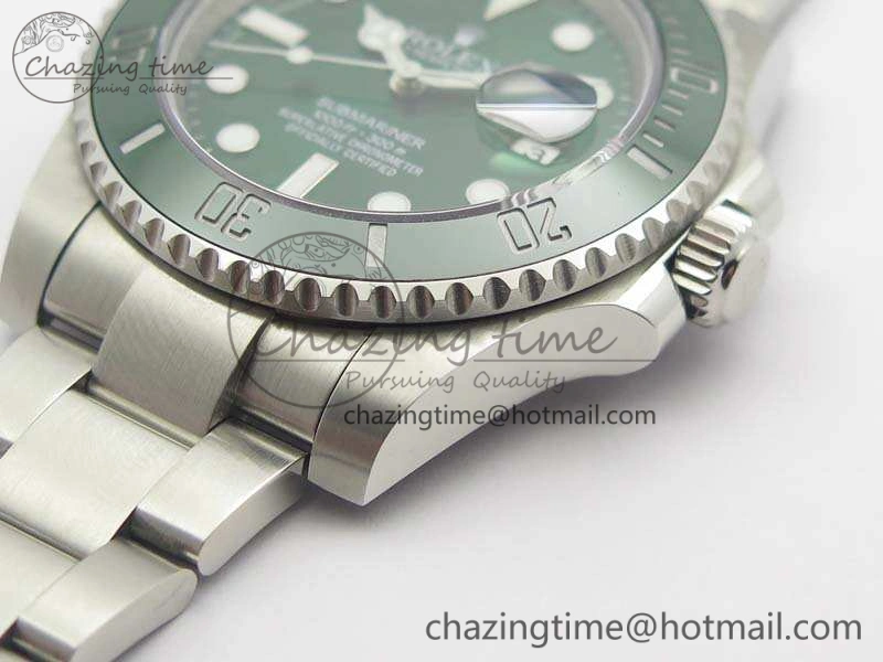 Submariner 116610 LV Green Ceramic GMF 1:1 Best Edition 904L SS Case And Bracelet SA3135