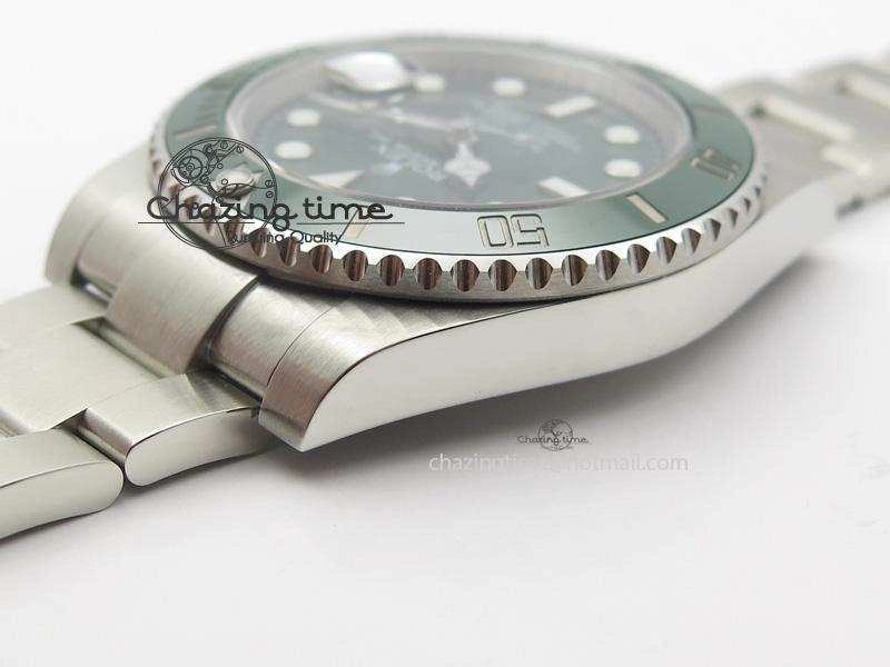 Submariner 116610 LV Green Ceramic JF 1:1 Best Edition On SS Bracelet A2836 V3