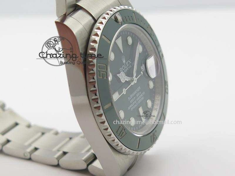 Submariner 116610 LV Green Ceramic JF 1:1 Best Edition On SS Bracelet SA3135 V3