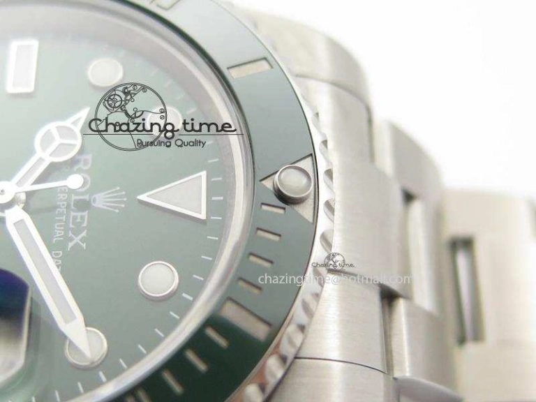 Submariner 116610 LV Green Ceramic JF 1:1 Best Edition On SS Bracelet SA3135 V3