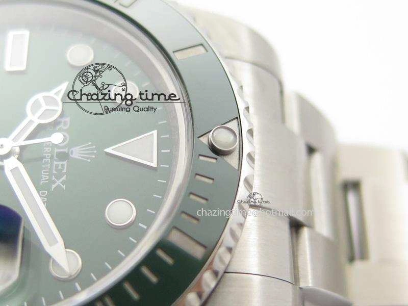 Submariner 116610 LV Green Ceramic JF 1:1 Best Edition On SS Bracelet SA3135 V3