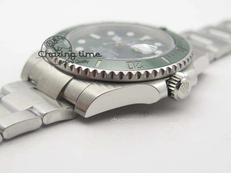 Submariner 116610 LV Green Ceramic JF 1:1 Best Edition On SS Bracelet SA3135 V3
