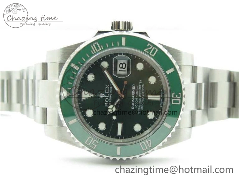 Submariner 116610 LV Green Ceramic Noob 1:1 Best Edition 904L SS Case and Bracelet A2836 V11