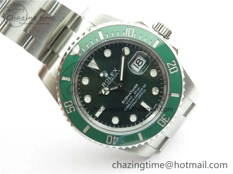 Submariner 116610 LV Green Ceramic Noob 1:1 Best Edition 904L SS Case and Bracelet A2836 V11