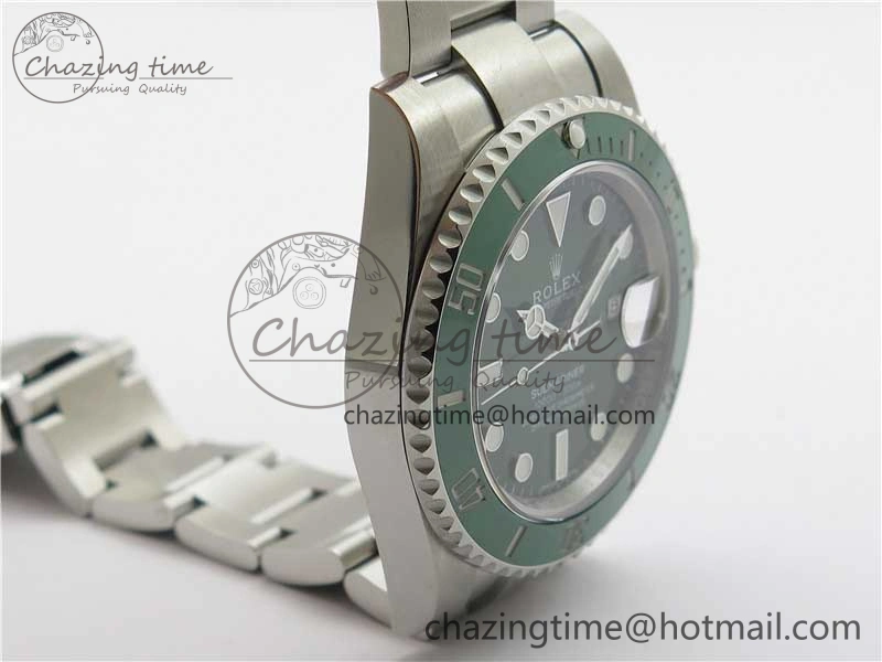 Submariner 116610 LV Green Ceramic Noob 1:1 Best Edition 904L SS Case and Bracelet A2836 V11