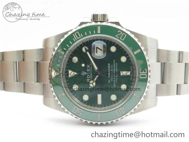 Submariner 116610 LV Green Ceramic Noob 1:1 Best Edition 904L SS Case and Bracelet SA3135 V10