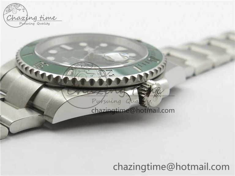 Submariner 116610 LV Green Ceramic Noob 1:1 Best Edition 904L SS Case and Bracelet SA3135 V11
