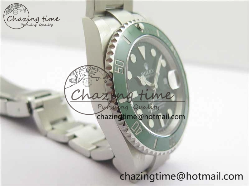 Submariner 116610 LV Green Ceramic Noob 1:1 Best Edition 904L SS Case and Bracelet VR3135 V12