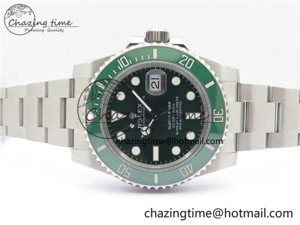 Submariner 116610 LV Green Ceramic Noob 1:1 Best Edition 904L SS Case and Bracelet VR3135 V12