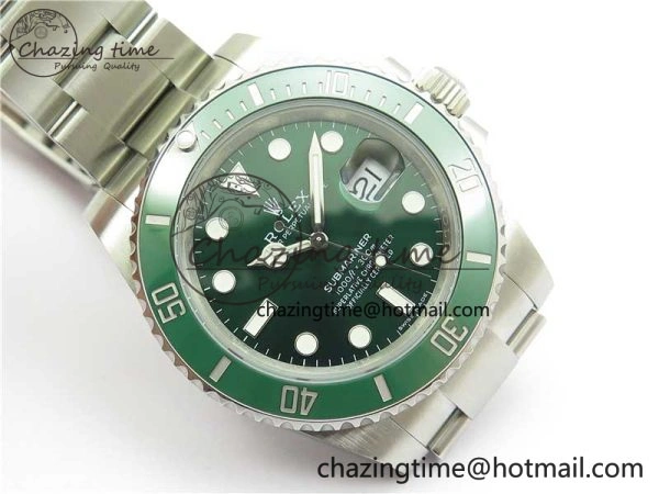 Submariner 116610 LV Green Ceramic Noob 1:1 Best Edition 904L SS Case and Bracelet VR3135 V12