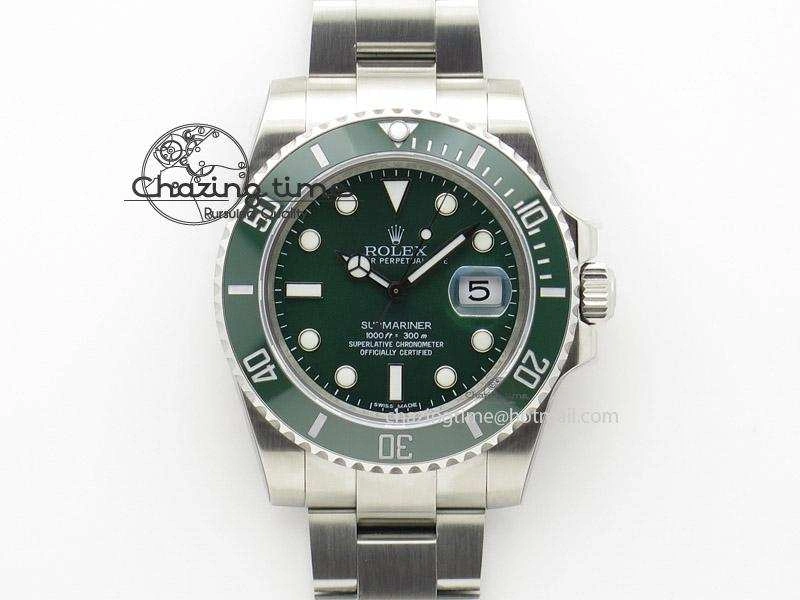 Submariner 116610 LV Green Ceramic V5 Noob Best Edition A2836