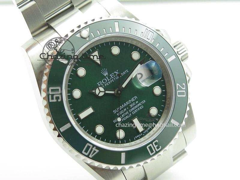 Submariner 116610 LV Green Ceramic V5 Noob Best Edition A2836