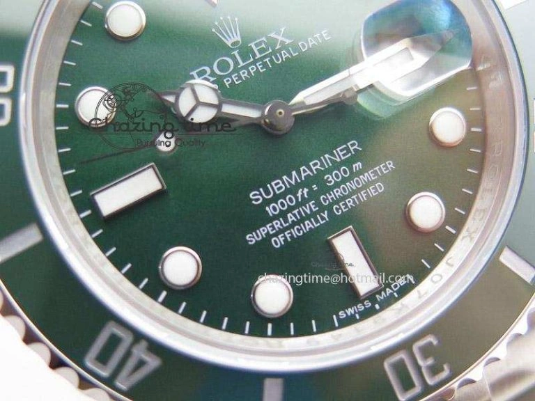Submariner 116610 LV Green Ceramic V5 Noob Best Edition A2836