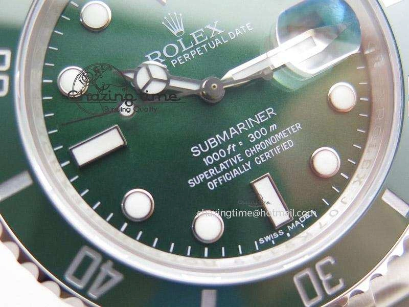 Submariner 116610 LV Green Ceramic V5 Noob Best Edition A2836
