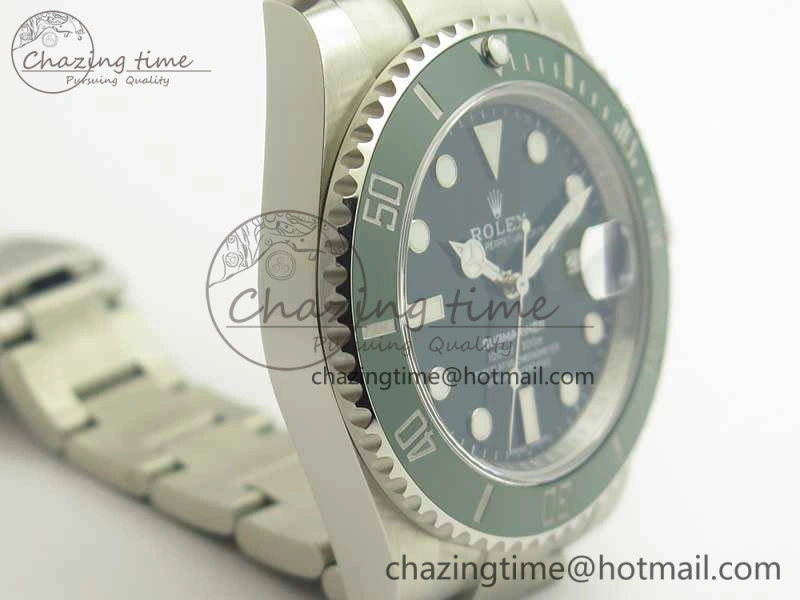 Submariner 116610 LV Green Ceramic V8s 1:1 Noob Best Edition On SS Bracelet SA3135