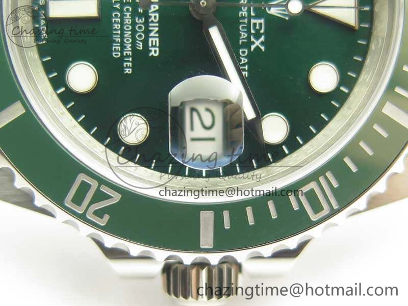 Submariner 116610 LV Green Ceramic V8s 1:1 Noob Best Edition On SS Bracelet SA3135
