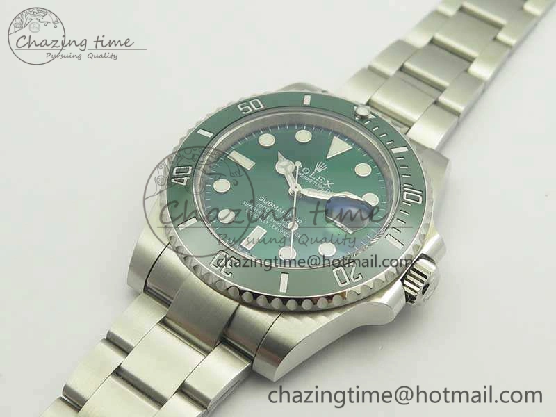 Submariner 116610 LV Green Ceramic V8s 1:1 Noob Best Edition On SS Bracelet SA3135