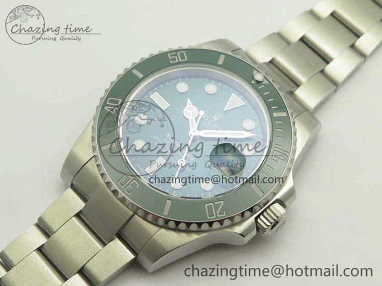 Submariner 116610 LV Green Ceramic V8s Noob Best Edition On SS Bracelet A2836