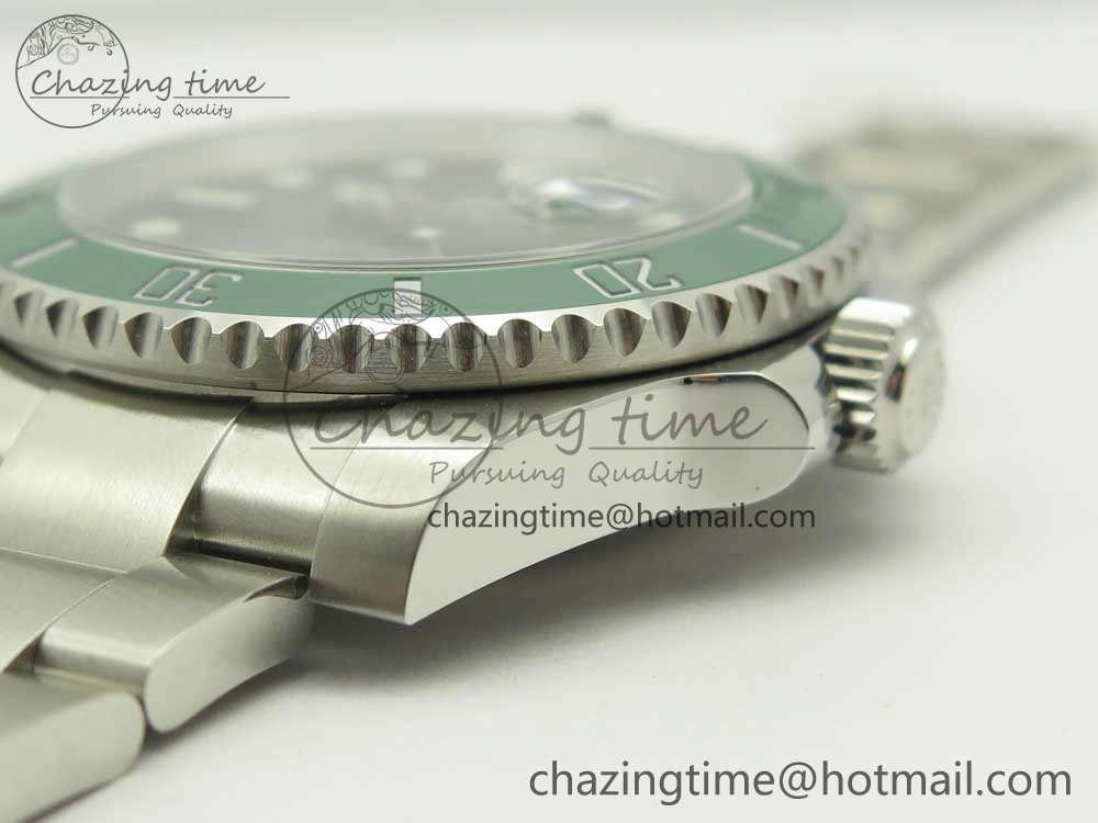 Submariner 116610 LV Green Ceramic V9F 904L 1:1 Best Edition on SS Bracelet SA3135