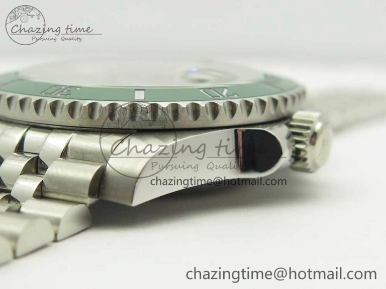 Submariner 116610 LV Green Ceramic V9F 904L 1:1 Best Edition on SS Jubilee Bracelet SA3135