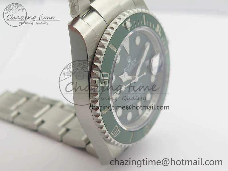 Submariner 116610 LV Green Ceramic VRF 1:1 Best Edition on SS Bracelet A2836 MAX Version