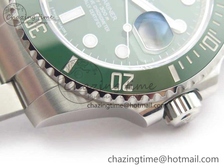 Submariner 116610 LV Green Ceramic VRF 1:1 Best Edition on SS Bracelet A2836 MAX Version