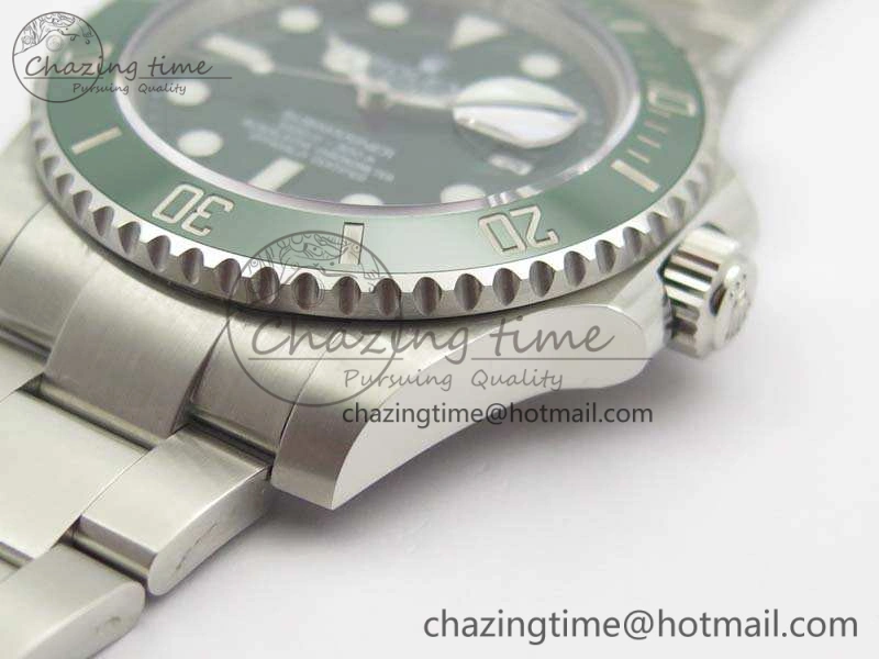Submariner 116610 LV Green Ceramic VRF 1:1 Best Edition on SS Bracelet A2836 MAX Version