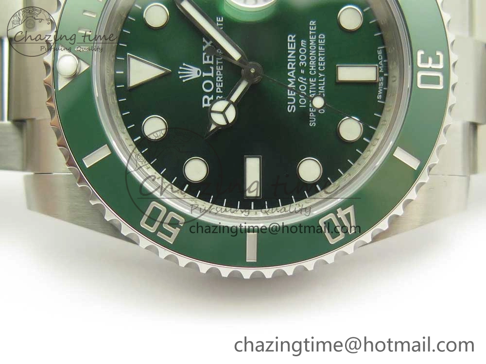 Submariner 116610 LV Green Ceramic VRF 904L 1:1 Best Edition on SS Bracelet VR3135
