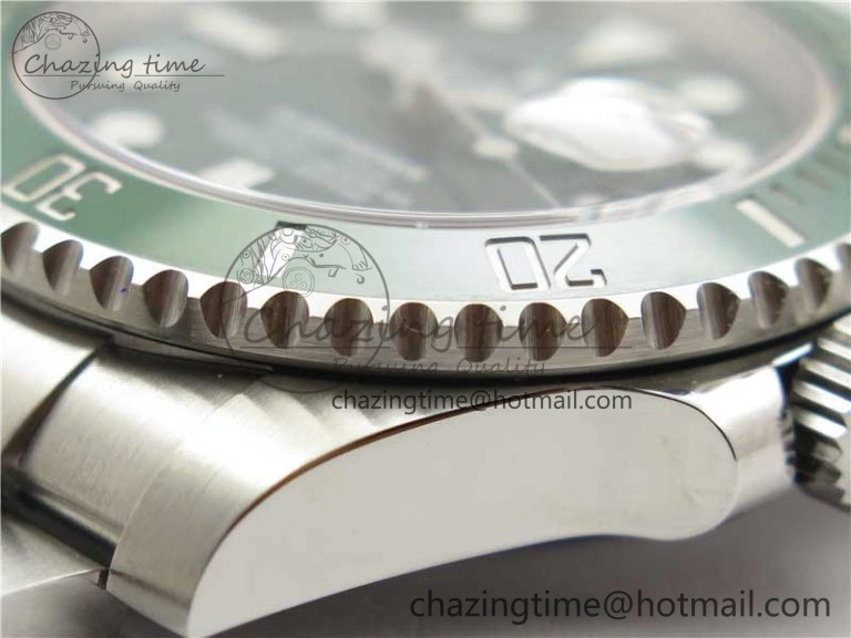 Submariner 116610 LV Green Ceramic ZF 1:1 Best Edition 904L SS Case and Bracelet VR3135