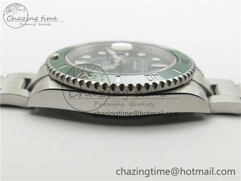 Submariner 116610 LV Green Ceramic ZF 1:1 Best Edition 904L SS Case and Bracelet VR3135