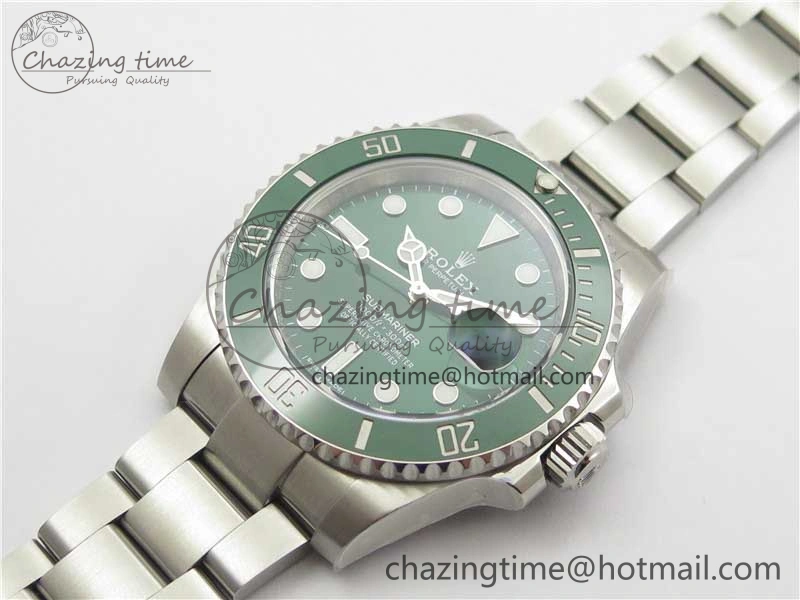 Submariner 116610 LV Green Ceramic ZF 1:1 Best Edition 904L SS Case and Bracelet VR3135