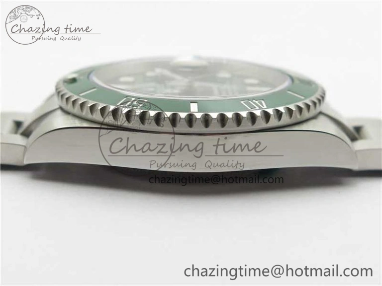 Submariner 116610 LV Green Ceramic ZRF 1:1 Best Edition on SS Bracelet VR3135 (CF Bezel)