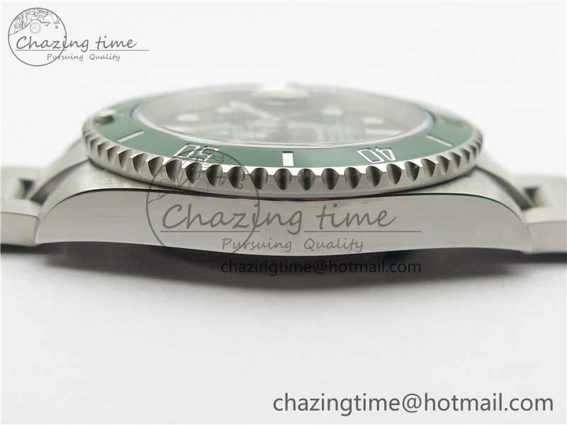 Submariner 116610 LV Green Ceramic ZRF 1:1 Best Edition on SS Bracelet VR3135 (CF Bezel)
