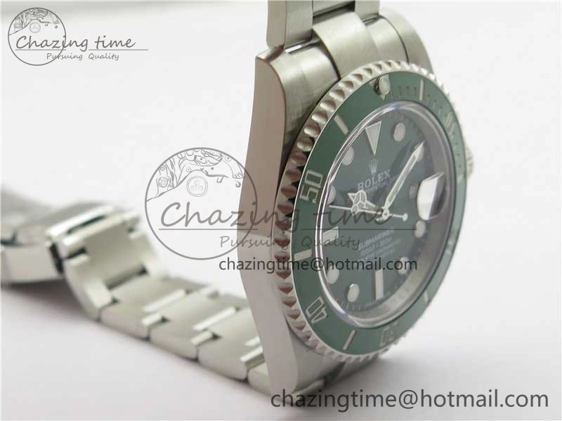 Submariner 116610 LV Green Ceramic ZRF 1:1 Best Edition on SS Bracelet VR3135 (CF Bezel)