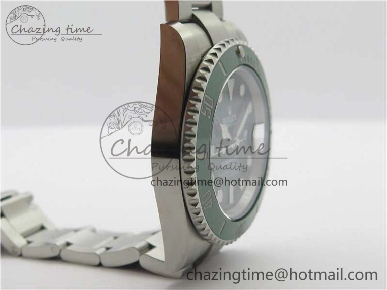 Submariner 116610 LV Green Ceramic ZZF 904L 1:1 Best Edition on SS Bracelet SA3135 V2