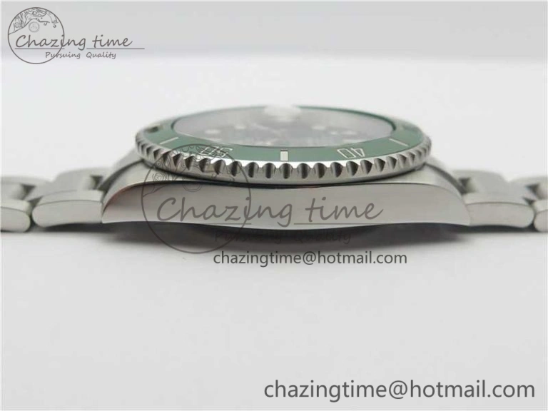 Submariner 116610 LV Green Ceramic ZZF 904L 1:1 Best Edition on SS Bracelet SA3135 V2