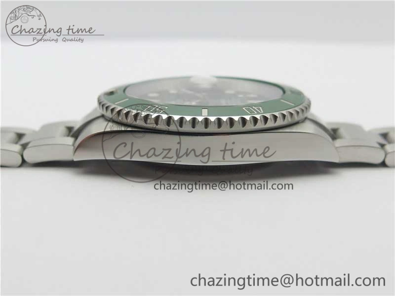 Submariner 116610 LV Green Ceramic ZZF 904L 1:1 Best Edition on SS Bracelet SA3135 V2