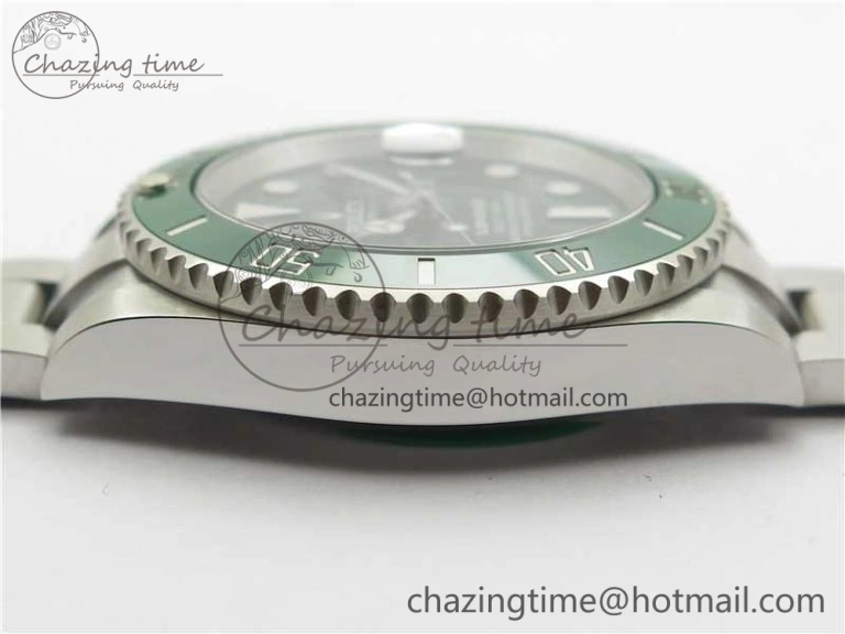 Submariner 116610 LV Green Ceramic ZZF 904L 1:1 Best Edition on SS Bracelet VR3135 V3