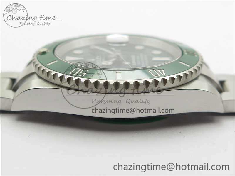 Submariner 116610 LV Green Ceramic ZZF 904L 1:1 Best Edition on SS Bracelet VR3135 V3