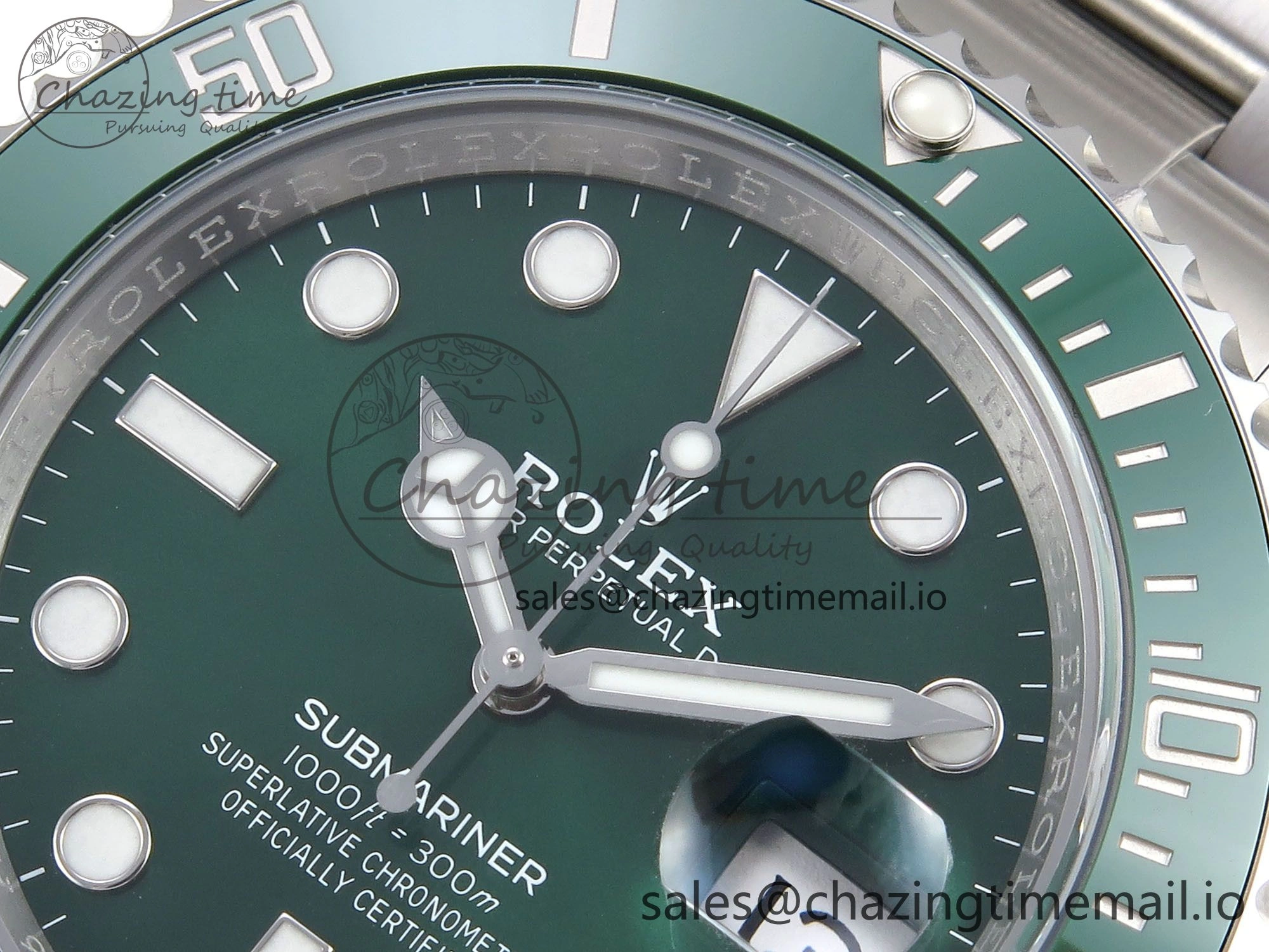 Submariner 116610 LV HGF 1:1 Best Edition Green Dial on SS Bracelet SH3135 V2