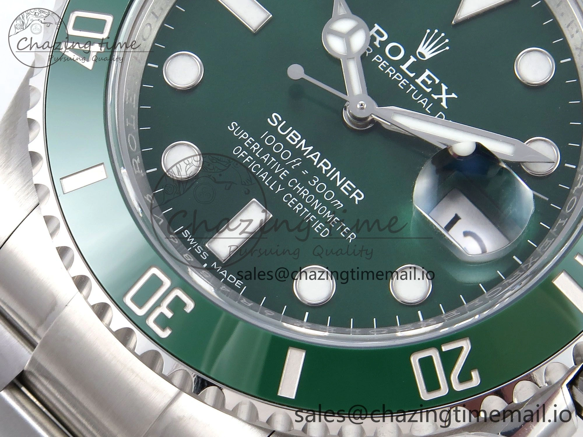 Submariner 116610 LV HGF 1:1 Best Edition Green Dial on SS Bracelet SH3135 V2