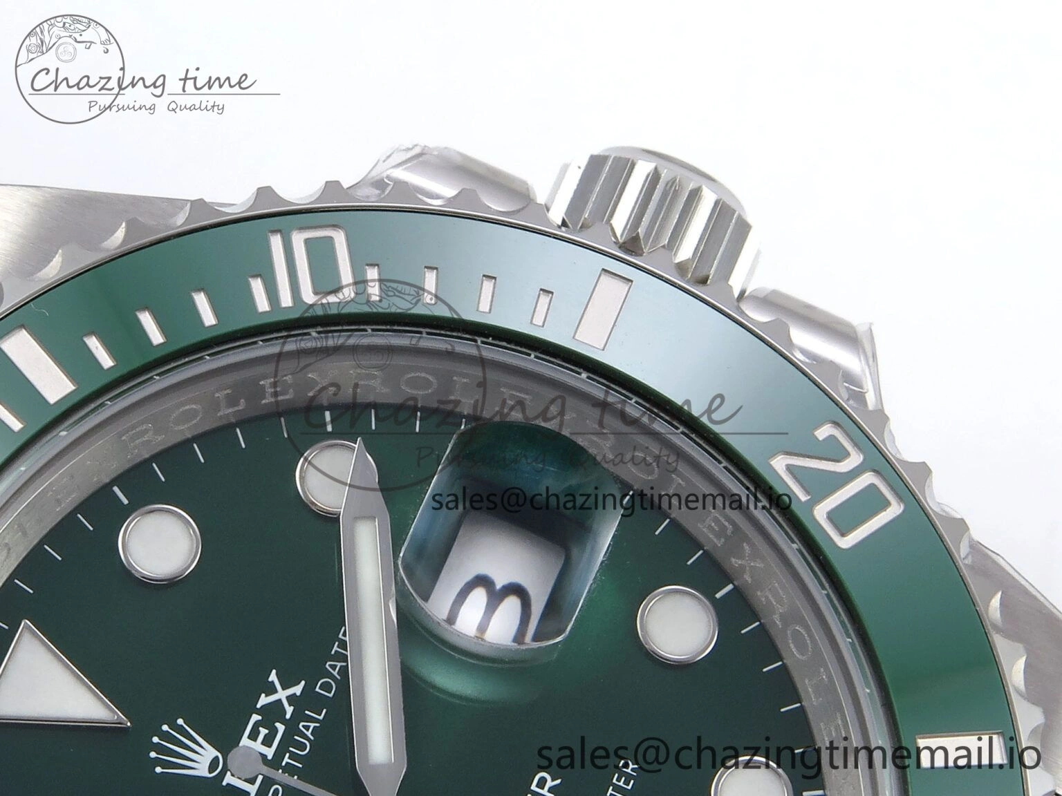 Submariner 116610 LV HGF 1:1 Best Edition Green Dial on SS Bracelet SH3135 V2
