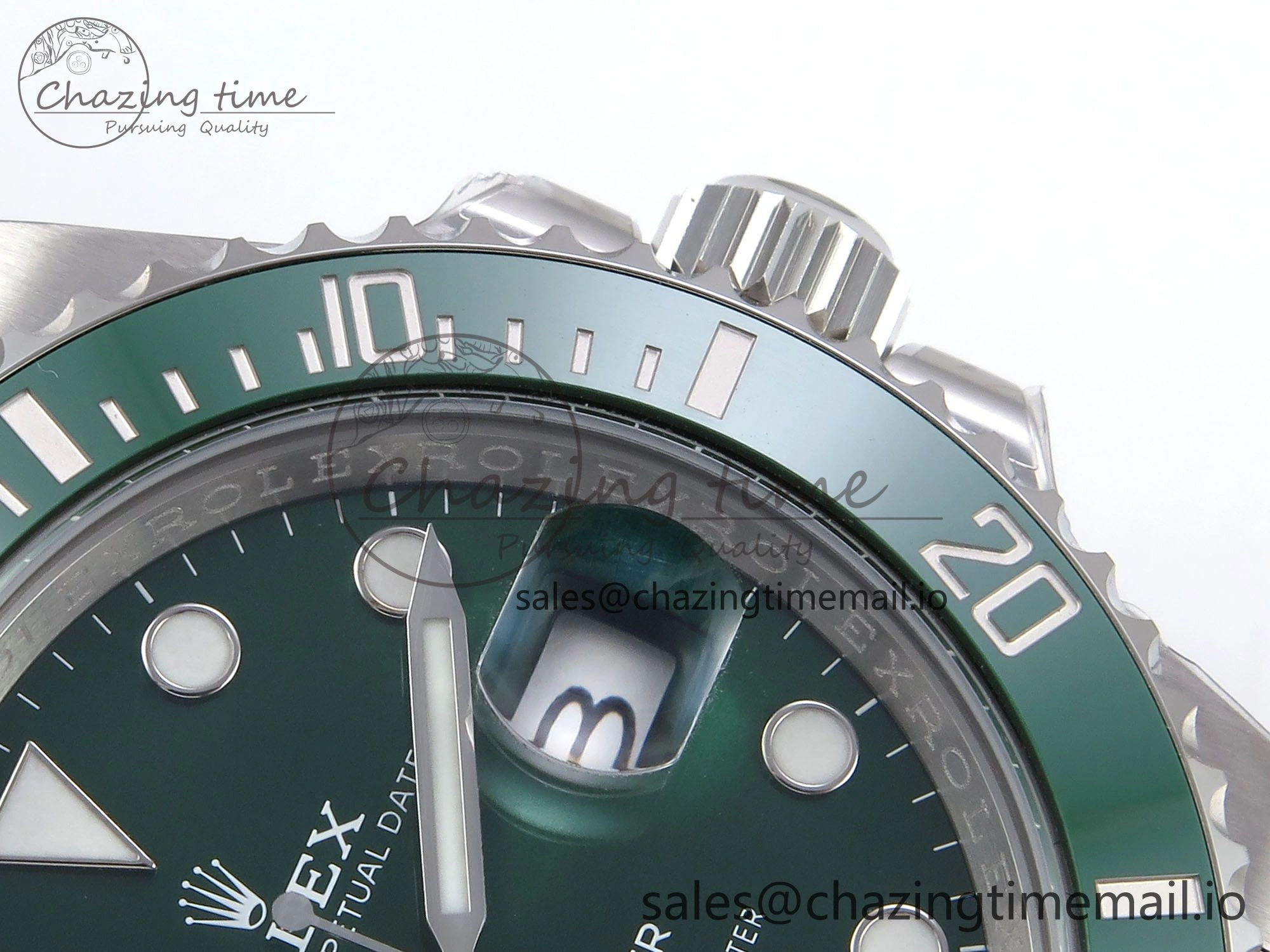 Submariner 116610 LV HGF 1:1 Best Edition Green Dial on SS Bracelet SH3135 V2
