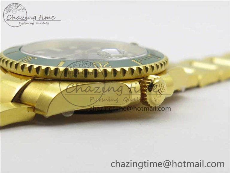 Submariner 116610 LV ROF Best Edition YG Wrapped Green Dial on YG Wrapped Bracelet A2836