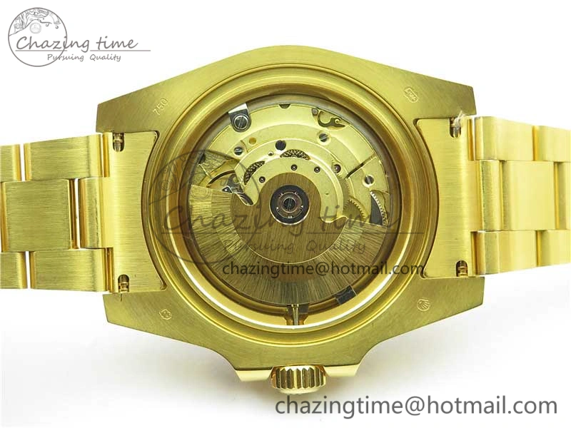Submariner 116610 LV ROF Best Edition YG Wrapped Green Dial on YG Wrapped Bracelet A2836