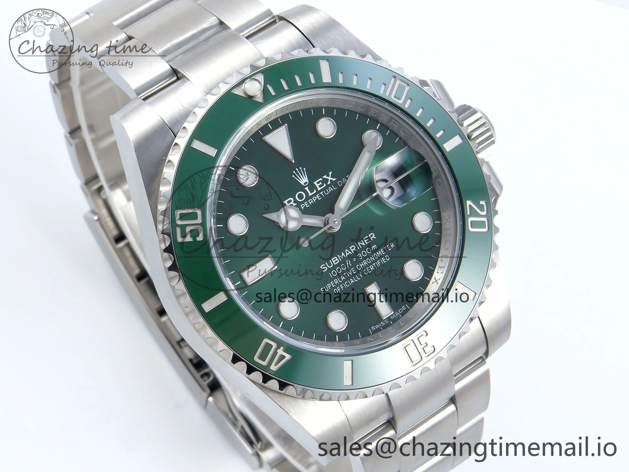 Submariner 116610 LV SS ARF 1:1 Best Edition Steel Green Dial 904L SS Oyster Bracelet SH3135