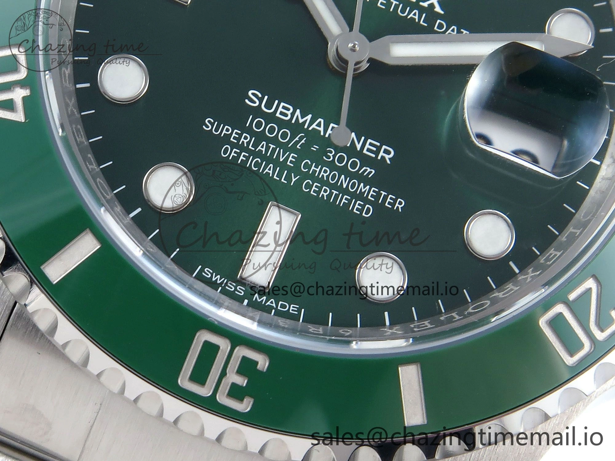 Submariner 116610 LV SS ARF 1:1 Best Edition Steel Green Dial 904L SS Oyster Bracelet SH3135